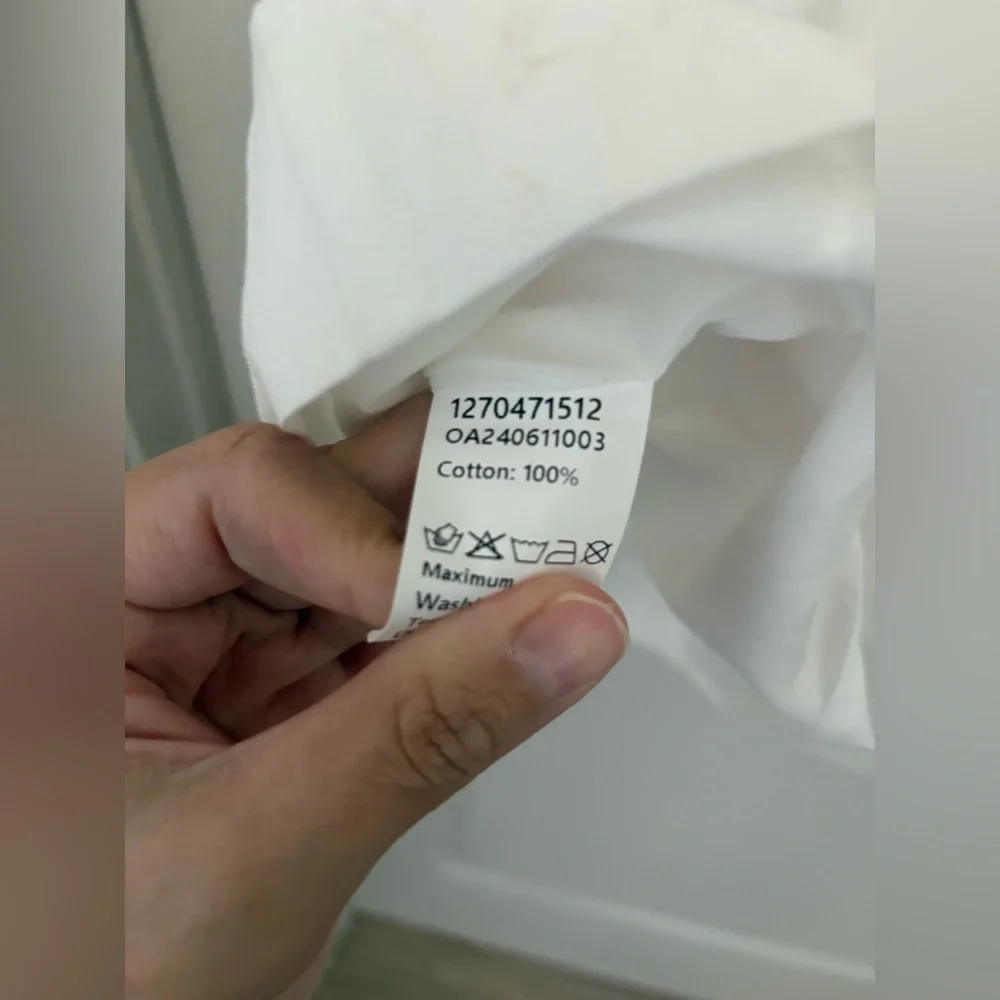 Commense White V-Neck Button Short Romper NWT Size XL 100% cotton - Picture 6 of 6